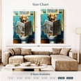 thumbnail image 4 of Elephant Stock Golden Retriever On A Toilet Wall Art - Vertical Canvas Wall Art - Bathroom Wall Decor - Humor Canvas - Blue And Orange Decor - 32" x 48", 4 of 8