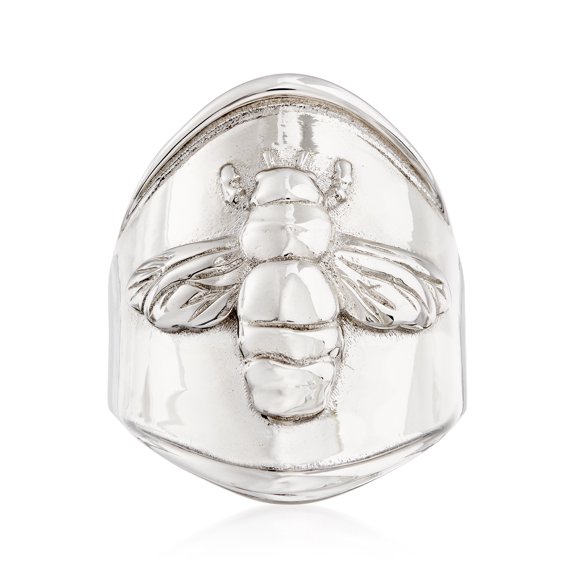 Ross-Simons Italian Sterling Silver Bee Ring, Women's, Adult