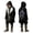#004 Black, variant on Kids Coat And Cape For Boys – Cozy Long Jacket With For Everyday Adventure Boys Winter Jackets Size 6-7