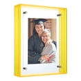thumbnail image 1 of Marco de Foto Acrílico Uxcell 5x6 Pulgadas, Marcos de Foto Flotantes para Exhibición en Pared o Mesa, Soporte de Marco de Foto Colgante para Oficina en Casa, Amarillo, 1 of 6