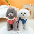 thumbnail image 2 of Pet Cotton Coat Button Closure Soft Comfortable Winter Dogs Cats Hooded Jacket for Outdoor Home Travel, 2 of 6