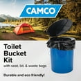 thumbnail image 3 of Camco Toilet Bucket with Seat and Lid - Attached Carry Handle - 5-Gallon, Polymer, 13.4-Inches (41549), 3 of 8
