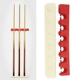 thumbnail image 3 of 6 Hole Billiard Cue Rack, Pool Cue Clips Billiard Cue Hanging Stand Pool Cues Hanging Bracket Rubber Pool Cues Holder  For Billiard Players For Pool Bar Rubber Billiards Cue Holder, 3 of 8