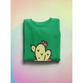 thumbnail image 3 of Cute Cactus Buddy Sweatshirt Women -Smartprints Designs, Female Large, 3 of 4
