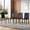 Black, variant on TesNus White PU Leather Dining Chairs Set of 4, Button Tufted Backrest, Gold Metal Legs, Upholstered Kitchen Dining Room Chairs