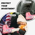 thumbnail image 4 of Pofeuu USA Eagle with Spread Wings Print 2 Pack PU Leather Kick Mat Back Seat Protector, Universal Car Seat Back Organizer, Waterproof Backseat Protector For Most Car, 4 of 8