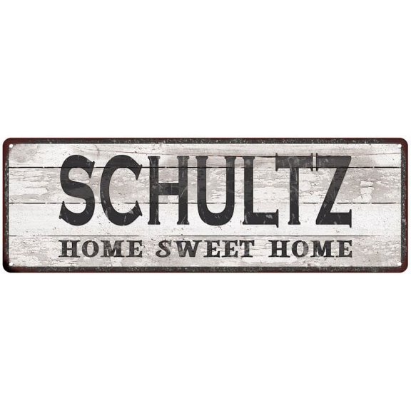 SCHULTZ Home Sweet Home Country Look 6x18 Metal Sign 106180045673