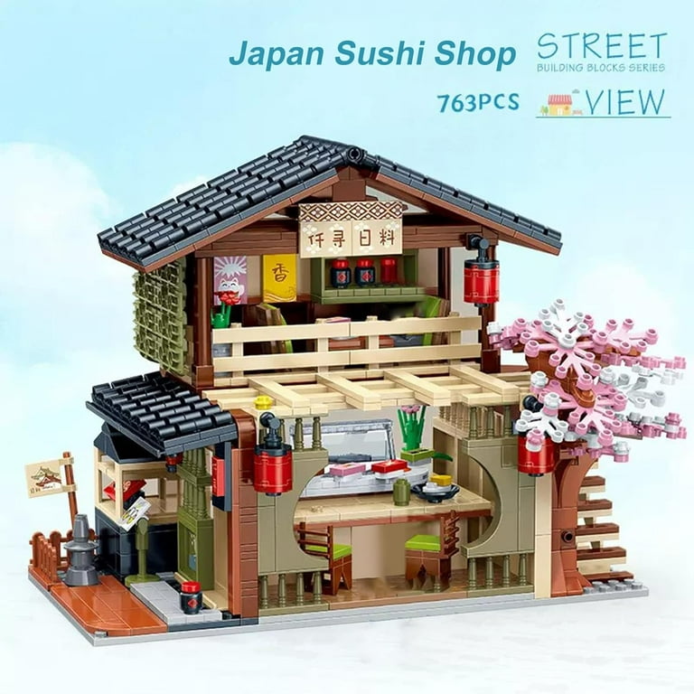 NAYIHOOP Japanese Sushi Shop House Building Sets for Adults Girls