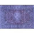 thumbnail image 1 of Ahgly Company Machine Washable Indoor Rectangle Persian Blue Traditional Area Rugs, 7' x 9', 1 of 4
