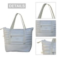 thumbnail image 2 of Bolso de hombro de algodón para mujer, Bolso de compras de diseño escalable, Bolso de utilidad informal para mujer, 2 of 5