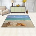thumbnail image 3 of FREEAM Seashell Non Slip Area Rug for Living Dinning Room Bedroom Kitchen 4' x 6' Ocean Nursery Rug Floor Carpet Yoga Mat, 3 of 6