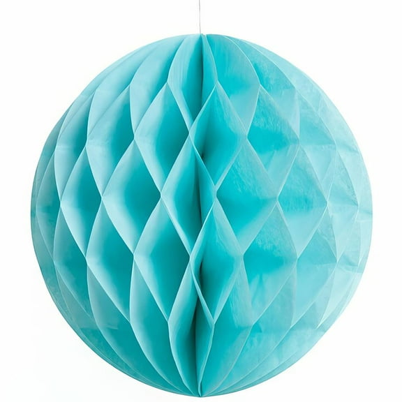 Unique 47169 Tissue Paper Honeycomb Ball Party Decoration-20 cm-Teal Colour