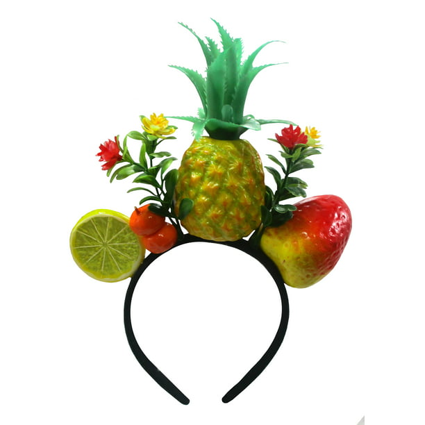 Womens Luau Tropical Fruit Pineapple Headband Costume Accessory Com - Diy Pineapple Headband