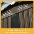 thumbnail image 4 of Uforic 6' x 4' Outdoor Metal Storage Shed, Large Tools Storage Shed with Lockable Double  Doors & Air Vent for Backyard, Patio, Lawn, 4 of 5