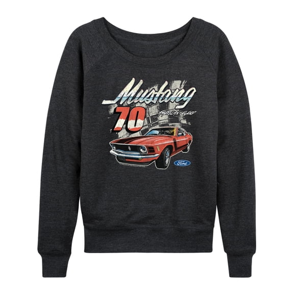 Ford - Mustang 70 - Women's French Terry Long Sleeve Pullover