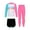 White Pink, variant on YONGHS Kids Girls UPF 50 Long Sleeve Swimwear UV Sun Protection Swimsuit Athletic Surf Swimwear White Pink 5-6