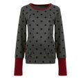 thumbnail image 3 of Chandails pour Femmes Automne Maternité Allaitement Chandail à Col Rond Compatible Allaitement Accès Caché Doux Extensible Mélange de Coton Chandail Manche Longue Femme Gris m, 3 of 5