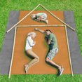 thumbnail image 4 of Mantel Individual Camping Plegable - Cuerpo Principal Naranja + Doble Gris 210*200 Adepaton 221251-6, 4 of 9