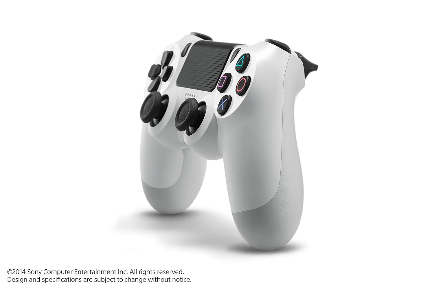 Control inalámbrico DualShock 4 restaurado para PlayStation 4, blanco glaciar 5