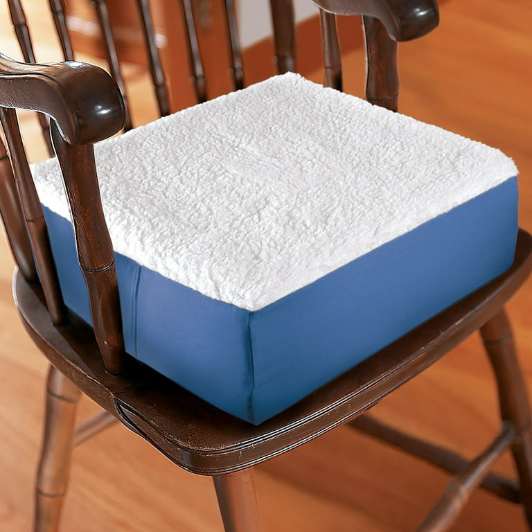 Collections Etc Extra Thick Foam Chair Cushion Blue with