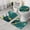 Teal And Gold-1, variant on Teal and Gold Marble Wavy Veins Pattern Bathroom Rugs Sets 3 Piece,Toilet Cover Set,Absorbent Non Slip Bathroom Mats Sets with U-Shaped Contour Rug Toilet Rug Set