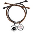 thumbnail image 1 of Song Music Drum Kit Energy Bracelet Rope Hand Chain Leather Princess Wristband, 1 of 2