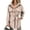 Beige-XL, variant on Women's shirt collar single-breasted long winter casual coat