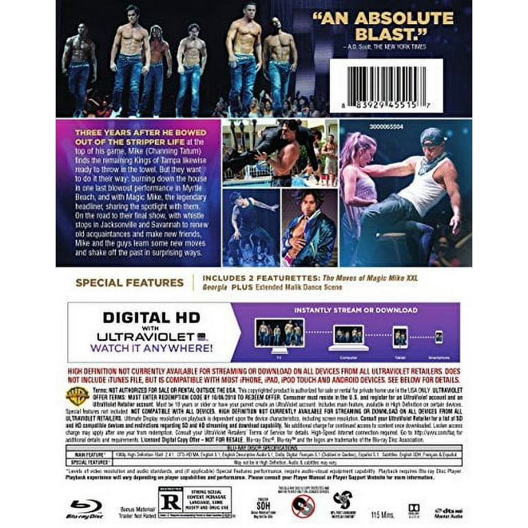 Magic Mike XXL (Blu-ray + DVD) - Walmart.com