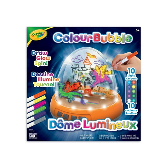 Crayola Colour Bubble, Colour on a light-up dome