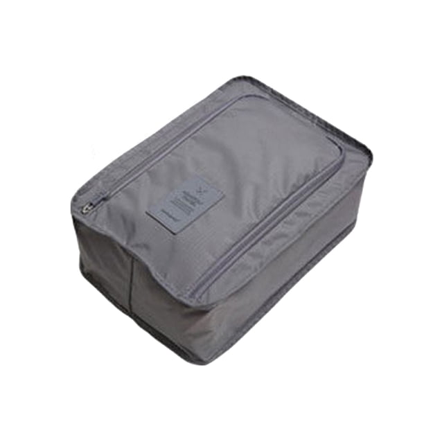 Bolsa de viaje para guardar zapatos, impermeable, portátil, con cubos de embalaje (gris)
