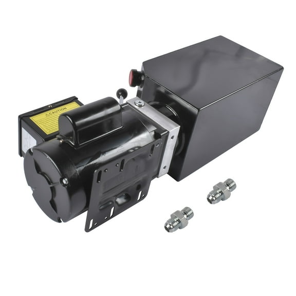 Mustrod 220V AC Car Lift Hydraulic Power Unit 3.5 Gal 14 Quart Hydraulic Pump SAE6 O-Ring 2950 PSI