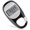 thumbnail image 1 of 3D Pedometer for Walking Steps and Miles, Portable Step Counter for Walking with Distance, 1 of 5