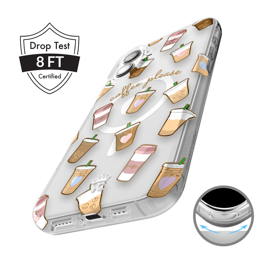 VELVET CAVIAR for iPhone 16 Plus Case Coffee - Compatible with MagSafe - Clear Protective Phone Cases for Women