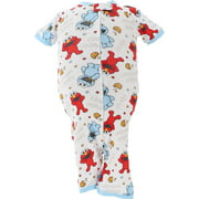 Sesame Street Cookie Monster Cotton Toddler One Piece Pajamas 4T NEW 889799