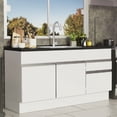 thumbnail image 2 of Mueble de Cocina Madesa 2 Cajones 2 Puertas 150 cm Blanco G2415309GL, 2 of 10
