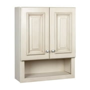 Maple 2 Door Bathroom Wall Cabinet 21x26" with one shelf