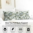 thumbnail image 3 of Floral Body Pillow Cover – Soft & Breathable, Hidden Zipper, 20"x54", Vintage Wildflower & Botanical Print with Butterflies & Bees – Gift for Side Sleepers, Pregnancy, Farmhouse Decor, 3 of 7