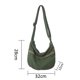 thumbnail image 2 of Nvzi Bolso bandolera informal de lona, bolso de mano de lona para mujer y hombre, marrón oscuro, 2 of 4