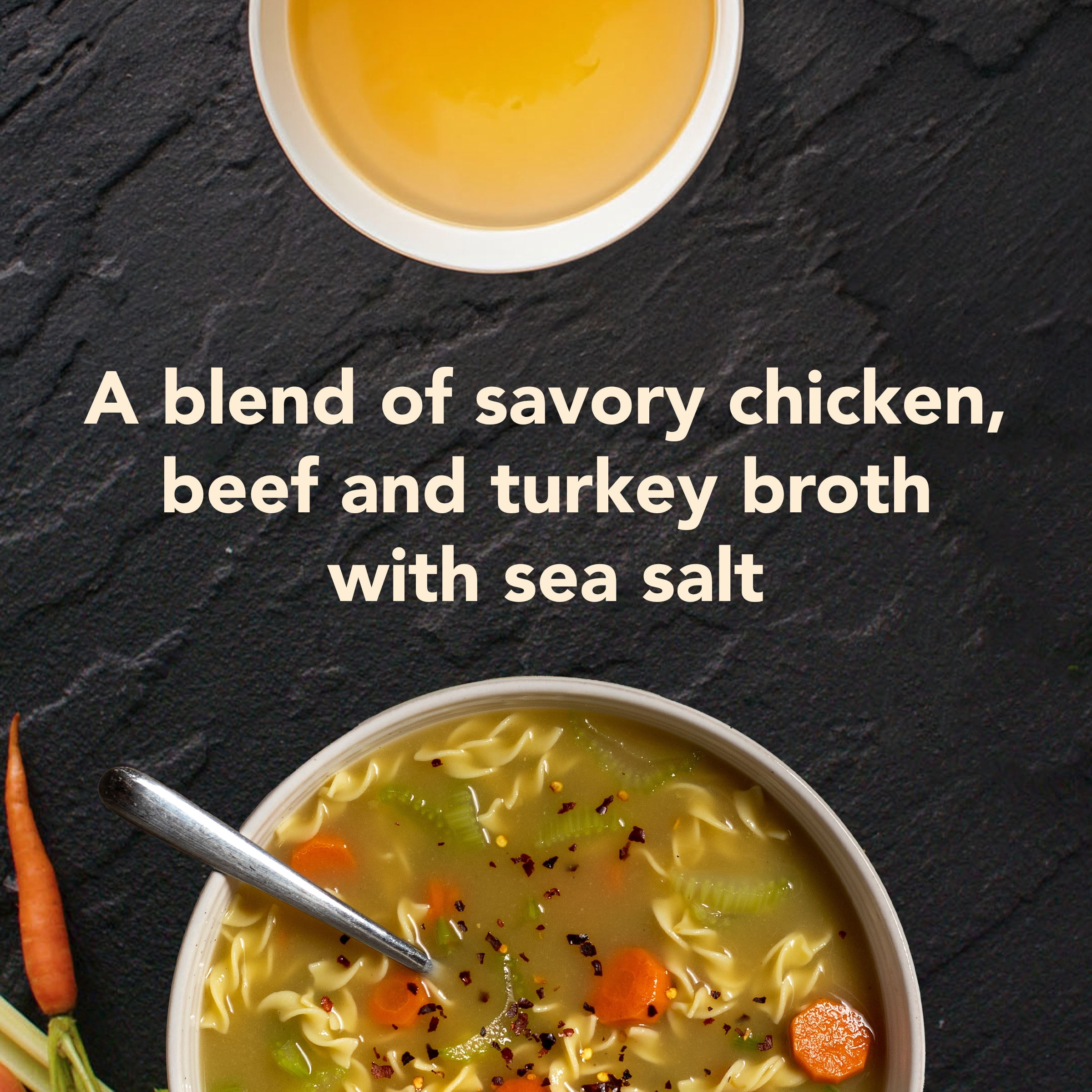 Imagine Chicken Beef &Turkey Bone Broth, 32 fl oz Carton