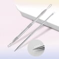 thumbnail image 4 of Blackhead Remover Comedone Extractor,2 PCS Pimple Popper Tool, Pimple Comedone Removal 2-in-1 Extractor Tool,Stainless Steel Pimple Extractor Blackhead Removal Tool (Silver), 4 of 6