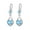 Blue, variant on Huepoe 1 Pair Women Hanging Earrings Blue Rhinestone Water Drop Shape Drop Earrings Hollow Out Dangling Earrings for Prom Party Datings