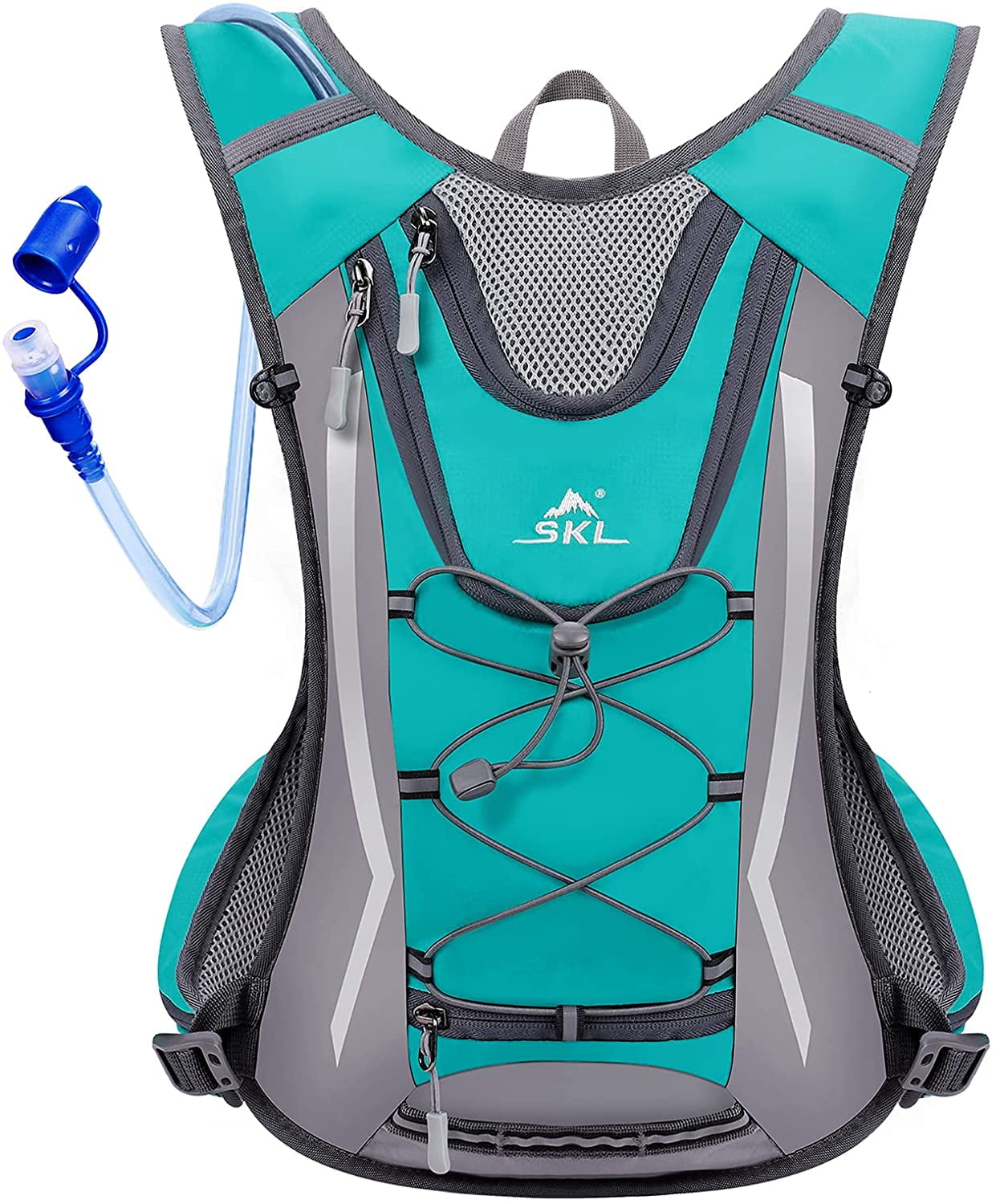 S.K.L Hydration Pack Lightweight Water Backpack for Running Hiking Cycling Biking Climbing Camping Hydration Backpack with 2 Liter Water Bladder