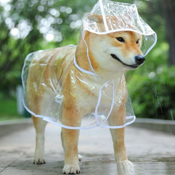 Pet Dog Raincoat Rain Jacket Waterproof Pet Coat for Samll Medium Dogs Teddy Shiba Poncho Outdoor Walking Clothes