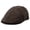 Brown, variant on Walrus Hats End Game Navy Duckbill Flat Cap – Luxe Wool Blend 6-Panel Hat with Suede Underside & Stretch Fit – Classic 2 ¼" Brim for Stylish Comfort