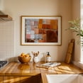 thumbnail image 3 of Earth's Patchwork - Sicily Italy Photography Abstract Geometric Pattern Landscape Minimalist Oak Framed Wall Art Print 5 x 7 inches, 3 of 6
