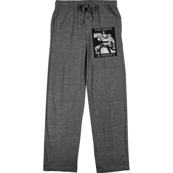 Five Nights of Freddy's Black & White Sleep Pajama Pants-X-Large