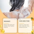 thumbnail image 2 of SDOHIG Lemon Turmeric Exfoliating Soap Tablets, Brightening Facial and Body Shower Soap, Firms Pores and Removes Pigments for Even Skin Tone, Gentle Exfoliation, 100g, 4 Pieces, 2 of 5