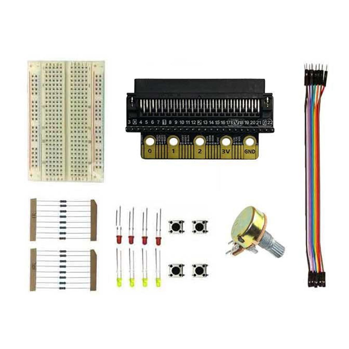 For BBC GPIO Expansion Board Breadboard Kit STEM Programming Children's