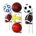 thumbnail image 4 of Knape & Vogt, Silver John Sterling Sports Rack for Garage, 7-Ball Capacity, 63-1/8", 4 of 6