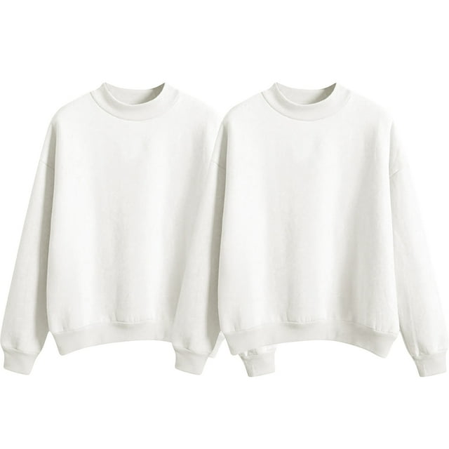 Two Piece Solid Color Fleece Lined For Women Loose And Thick Baseball With Small High Collar For Autumn And Winter.